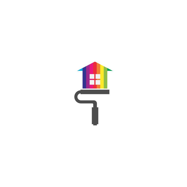 Illustration logo peinture maison icône
 - Vecteur, image