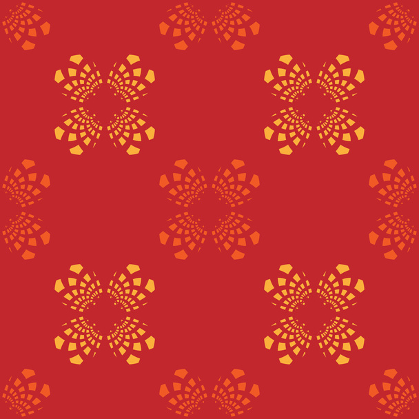Abstract flower shaped seamless background - Vecteur, image