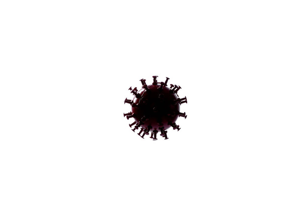Flu COVID-19 virus cell.Coronavirus disease COVID-19 infection.pathogen respiratory influenza covid virus cells. New official name for Coronavirus disease named COVID-19. - Photo, Image