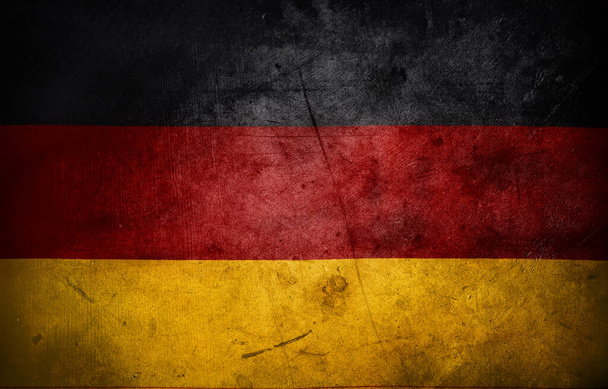 Duitse vlag. Grunge textuur effect - Foto, afbeelding