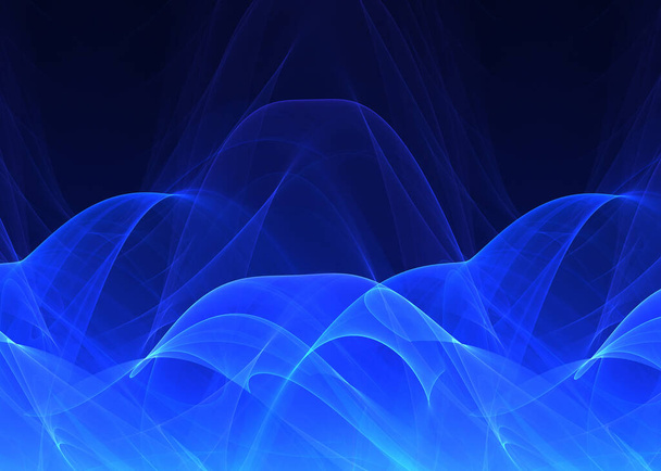  Abstract Fractal Wavy  Background - Fractal Art - Photo, Image