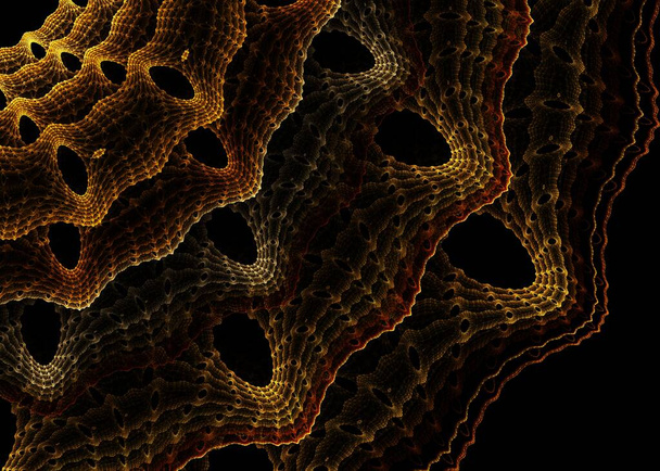 Fundo laminado fractal abstrato - Arte fractal
 - Foto, Imagem