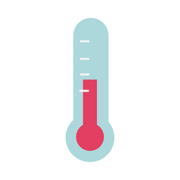 termometr sprzęt medyczny sprzęt medyczny płaski styl ikona - Wektor, obraz
