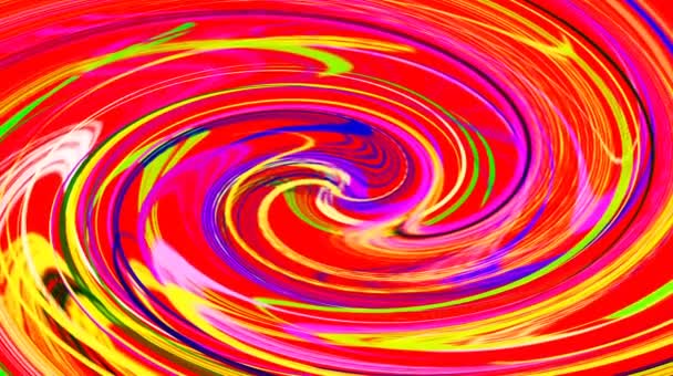Prachtige abstracte video 's die schitteren, gloeiend licht dat subtiele bewegingen in kleur regelt met de vorm van stromend water, zwarte achtergrond - Video