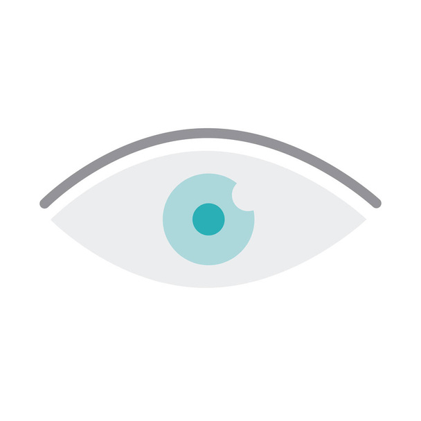 oftalmología visión salud cuidado médico plano icono de estilo
 - Vector, imagen