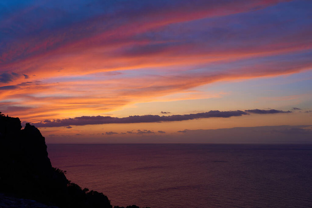 A nice sunset on the island of Ibiza, Spain - Photo, Image