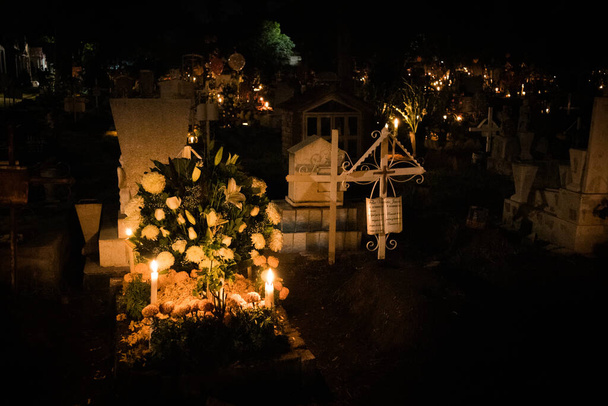 gros plan du jour des décorations mortes, Mexique - Photo, image