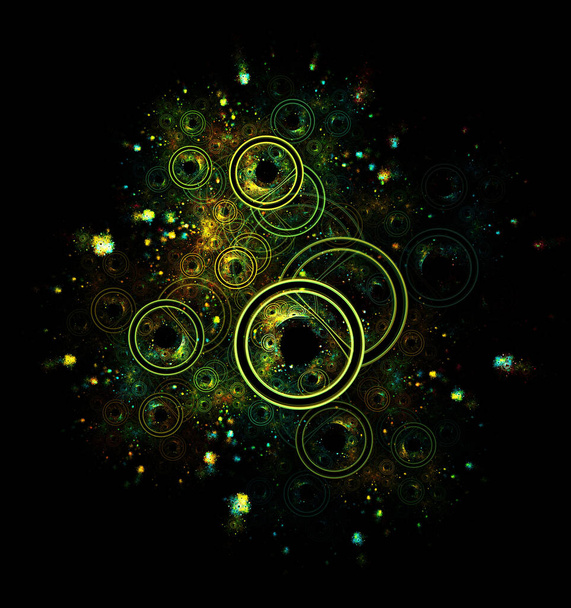 Résumé Fractal Grunge Background - Art fractal
   - Photo, image