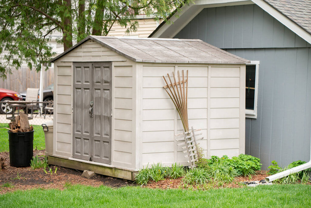 A tool storage shed for yard work - Photo, Image