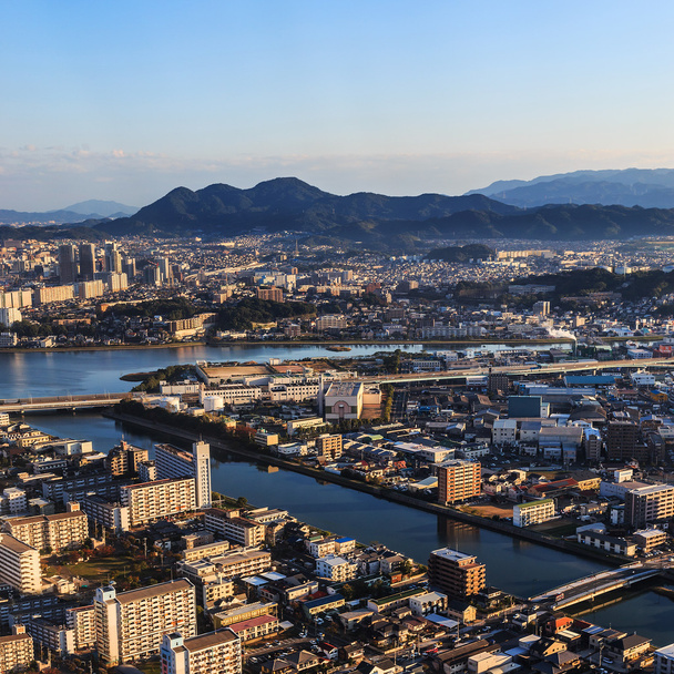 Fukuoka depuis la vue aérienne
 - Photo, image