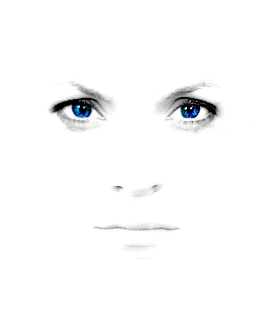 belos olhos azuis
 - Foto, Imagem