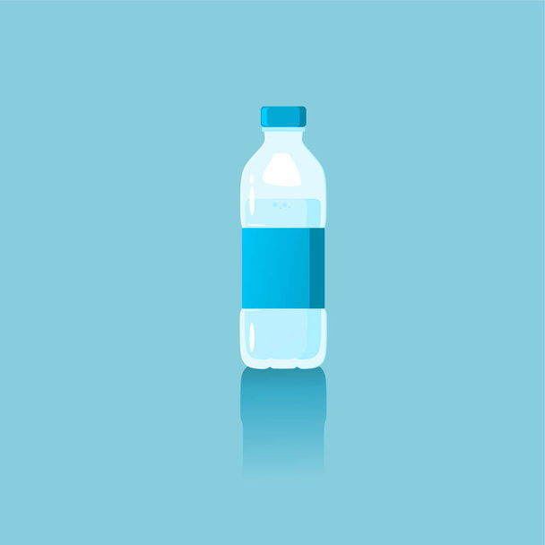 Mineraltrinkflaschen, Vorlagen für den Einzelhandel und Verkauf von Trinkwasser, eps-Dateien, die Schicht für Schicht bearbeitet werden können - Vektor, Bild