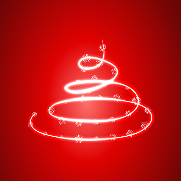 λαμπερό χριστουγεννιάτικο δέντρο - Διάνυσμα, εικόνα