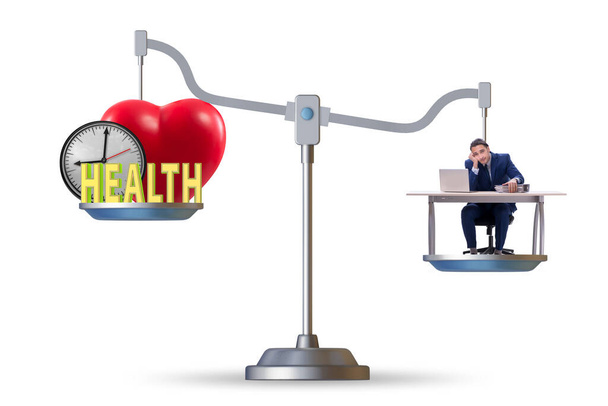 Concepto de equilibrio entre trabajo y salud
 - Foto, imagen