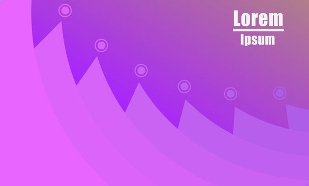 Purple Background Dynamic Shapes Composition - Vector, Image