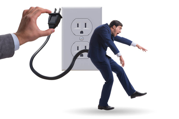 Podnikatel ztrácí energii do práce - Fotografie, Obrázek