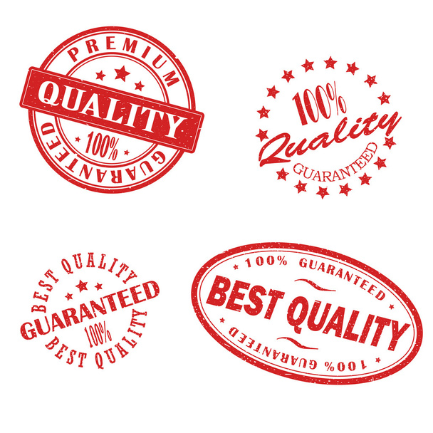 Retro vintage red stamps - Vector, Image