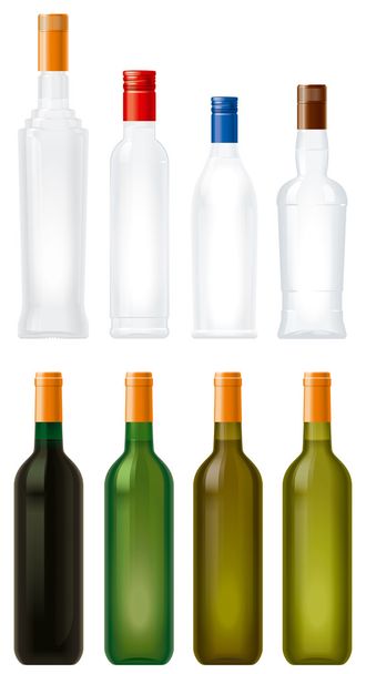 Glass bottles Illustration - Photo, Image