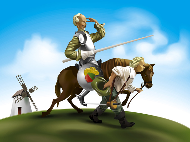 Don Quixote illustration - Photo, Image