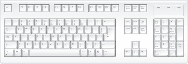 Keyboard. Top veiw. - Photo, Image