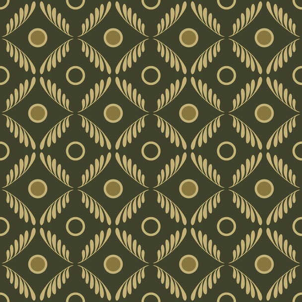 Batik Indonésie Monochrom Brown bezešvé vzor pozadí tapety. Tradiční etnický vzor pro textil, tkaniny, papír, tisk, obal a další. - Vektor, obrázek