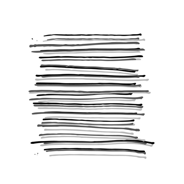 Schets uitbroeden. Pen doodle FreeHand lijn lijnen krijt krabbelen zwarte lijn schets grunge handgemaakte vector abstracte texturen. Krabbel krijt, schets FreeHand lijntekening illustratie - Vector, afbeelding