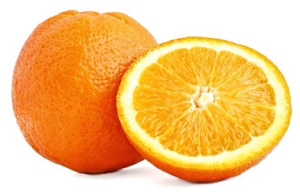 świeże pomarańcze na biały - Zdjęcie, obraz