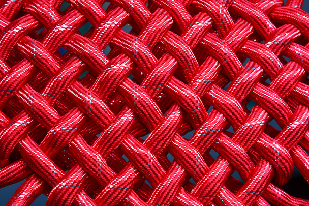 Textura de corda de nylon vermelho
 - Foto, Imagem