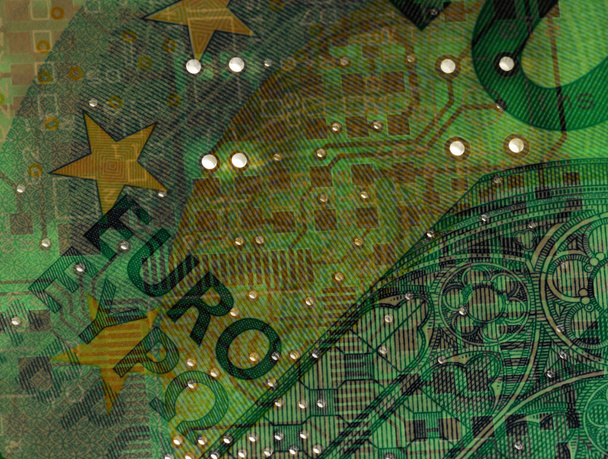 Банкнота Европы с печатной платой
 - Фото, изображение