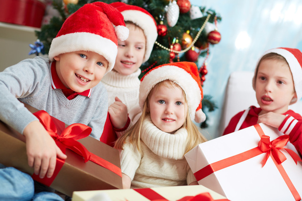 Kids with presents - Photo, Image