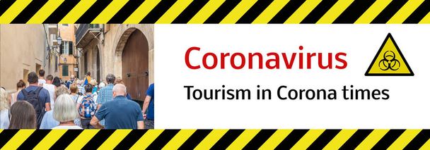 Banner Toerisme in Corona tijden - Foto, afbeelding