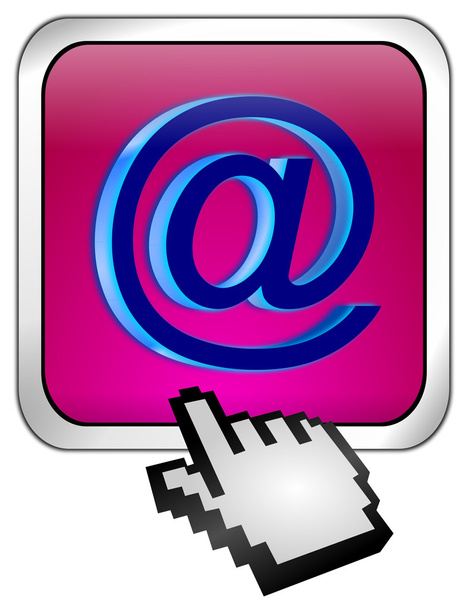 κουμπί e-mail με δρομέα - Φωτογραφία, εικόνα