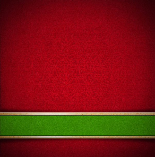 luxus virágos piros és zöld bársony háttér - Fotó, kép