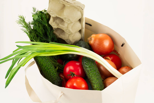 vegetables for salad in the package - Foto, Imagem
