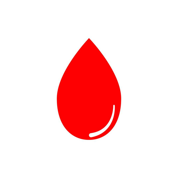 Red blood drop vector graphic design illustration - Vector, Image