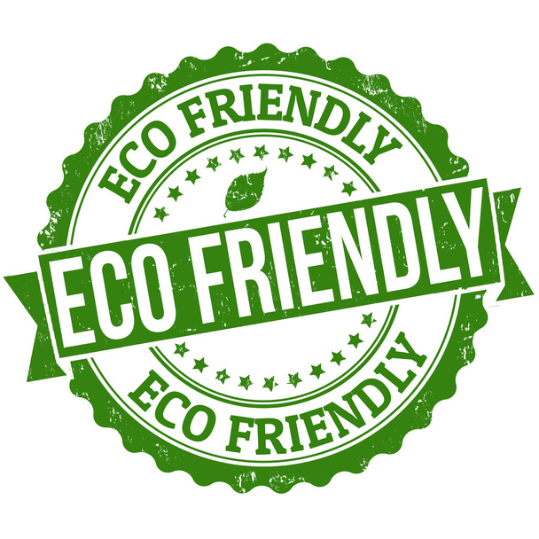 Eco barátságos bélyegző - Vektor, kép