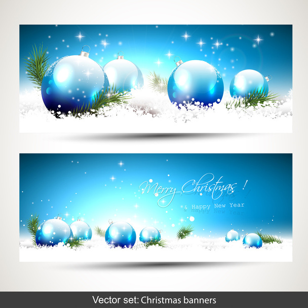Christmas banners - Vektori, kuva
