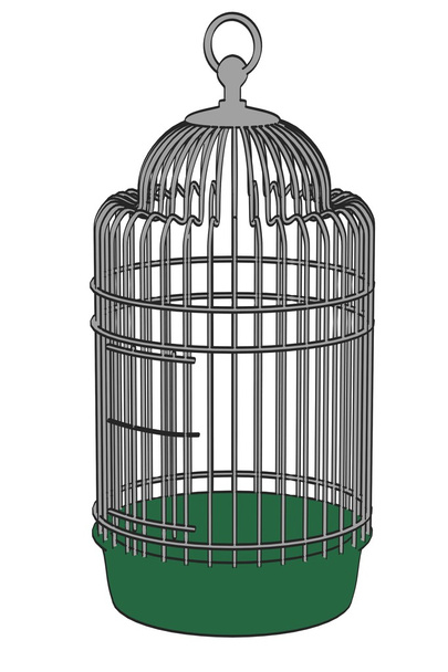 Cartoon image of bird cage - Photo, Image