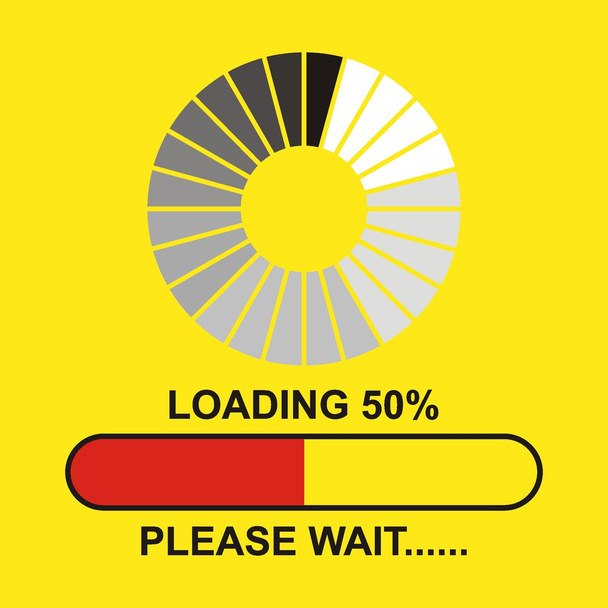 Loading.please attendre
.. - Vecteur, image