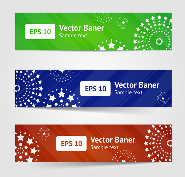 Set of three banners - Vektor, obrázek