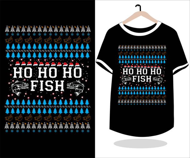 Best fishing T shirt design vector graphic element. - Vector, Image