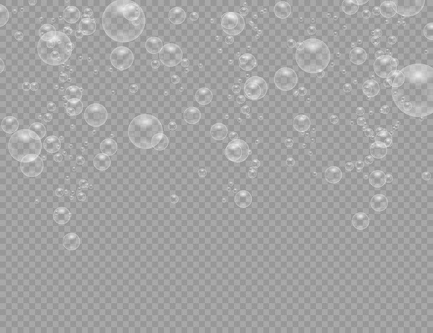 Реалистичные мыльные пузыри
.  - Вектор,изображение