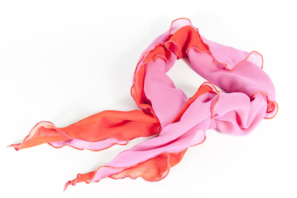 Pink silk scarf - Foto, Imagem