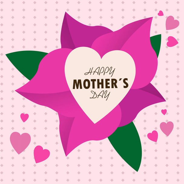 Happy mothers day card - Vecteur, image