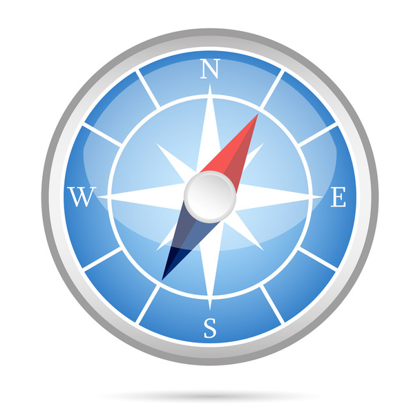 Moderne Kompass-Ikone - Vektor, Bild