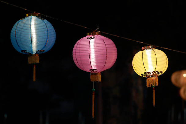 Kínai lámpások, a kínai újév. - Fotó, kép