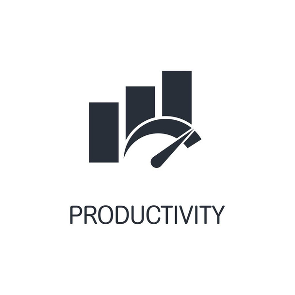 Productivity. Effective development. Vector icon isolated on white background. - Vector, Image