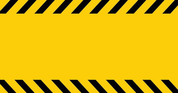 Black and yellow line striped. Caution tape. Blank warning