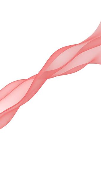 Abstract wave. Scarf. Bright ribbon on white background. Abstract smoke. Raster air background. Vertical image orientation. 3D illustration - Foto, Imagen