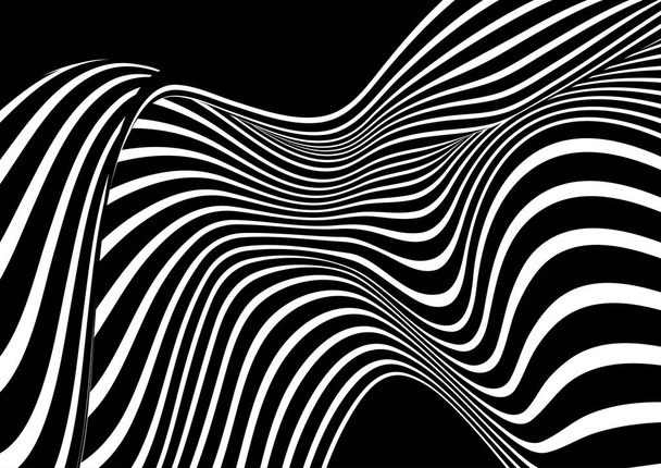 Abstract monotone optical illusion background design - Vector, Image
